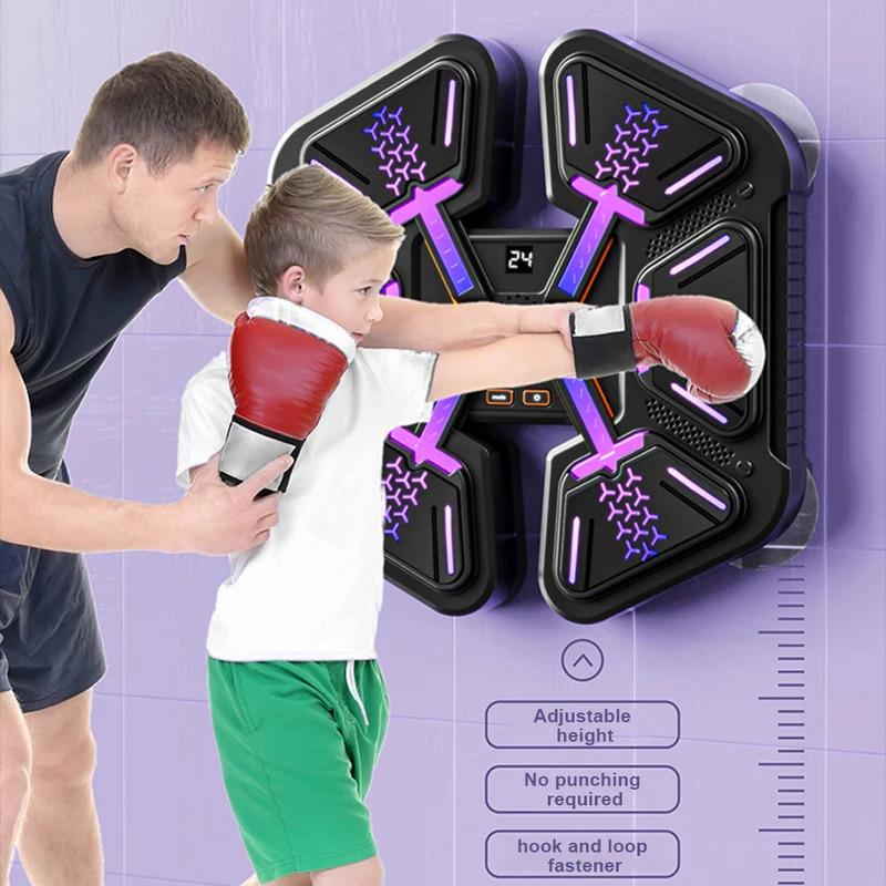 New Smart Music Boxing Machine Boxing Training Punching Equipment Adult Children Sports Fitness Home Music Boxing Wall Target