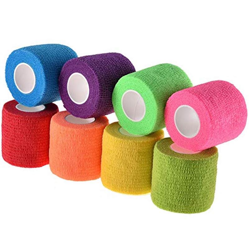 Self Adhesive Bandage, 8 15 Rolls Elastic Bandage, Breathable Sticky Bandage for Outdoor Sports, Wrist, Ankle