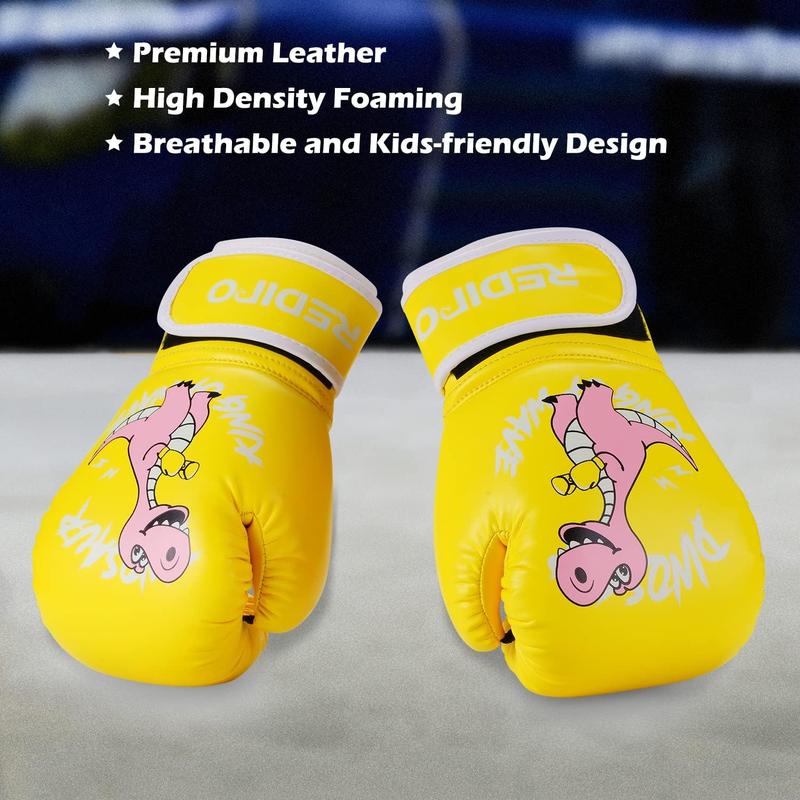 4OZ Kids Boxing Gloves for Boys and Girls, Youth Boxing Training Gloves for Kids 3-15, Punching Bag Kickboxing Thai Mitts MMA Training Sparring Gloves