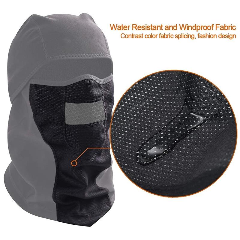 Cold Weather Balaclava Ski Mask, Water Resistant and Windproof Fleece Face Thermal , Hunting Cycling Motorcycle Neck Warmer Hood Winter Gear for Men Women