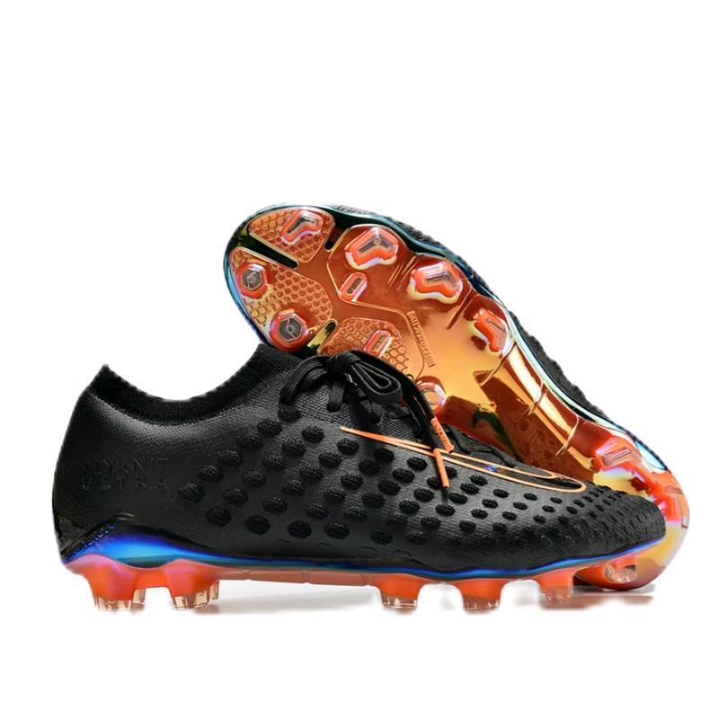 Bright Black Soccer Cleats for Men - Perfect for Training and Playing