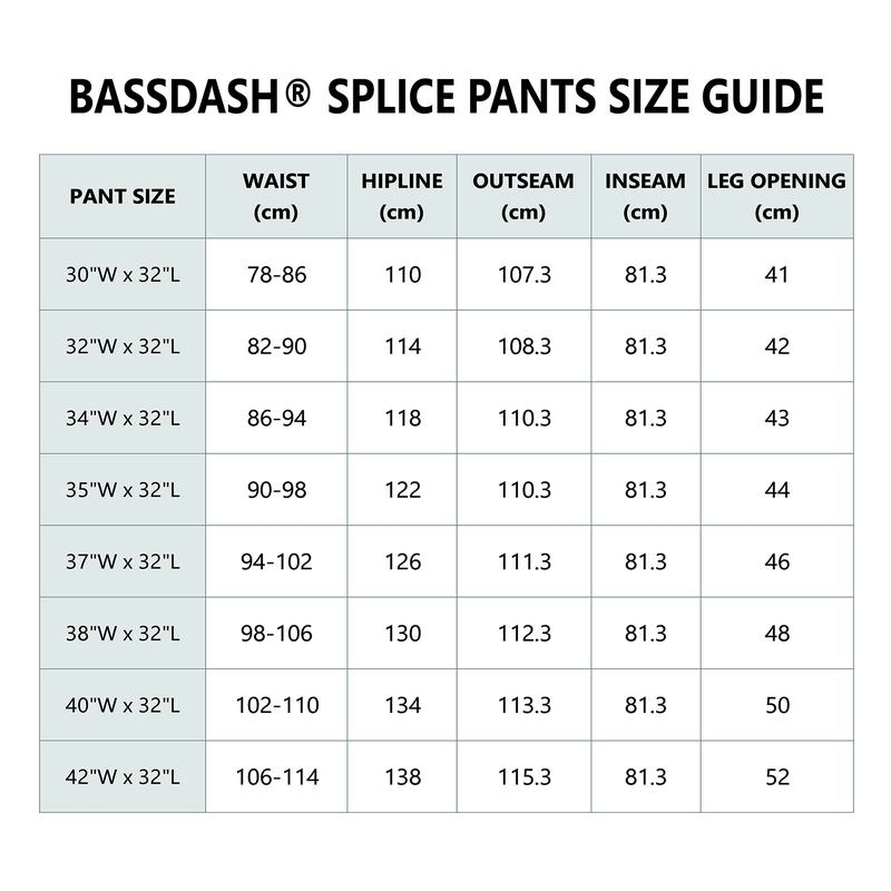 BASSDASH Splice Men’s Waterproof Breathable Hunting Pants Ripstop Camo Fishing Rain Pant