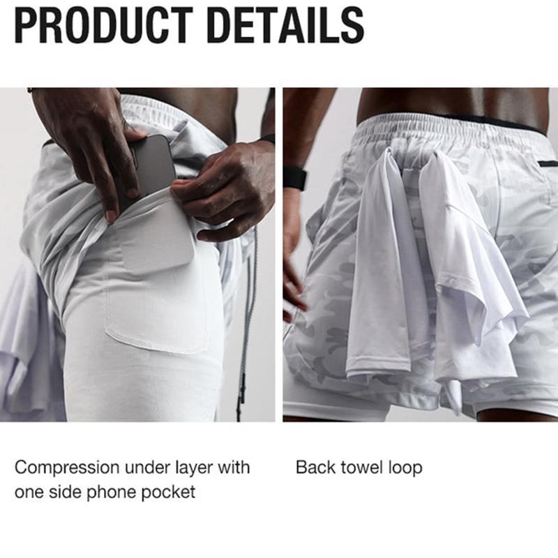 Anime 2 in 1 Mens Gym Clothes Print Running Shorts Men Workout Fitness Athletic Shorts with Pockets Summer Jogging Basketball Shorts Activewear Quick Dry Stretch Shorts Running Gear for Men