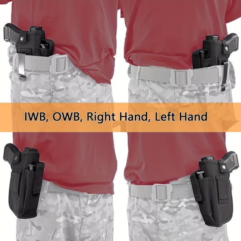 Flashlight Laser Lamp IWB OWB Holster with Cartridge Bag Left and Right Hand Universal