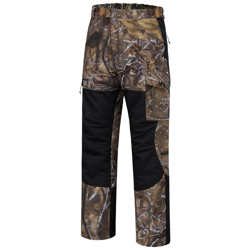 BASSDASH Splice Men’s Waterproof Breathable Hunting Pants Ripstop Camo Fishing Rain Pant