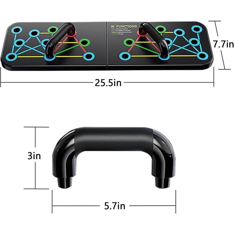 Multi-Function Portable Push Up Board with Handles - Foldable Fitness Equipment for Home, Office, and Gym Workouts for Men and Women