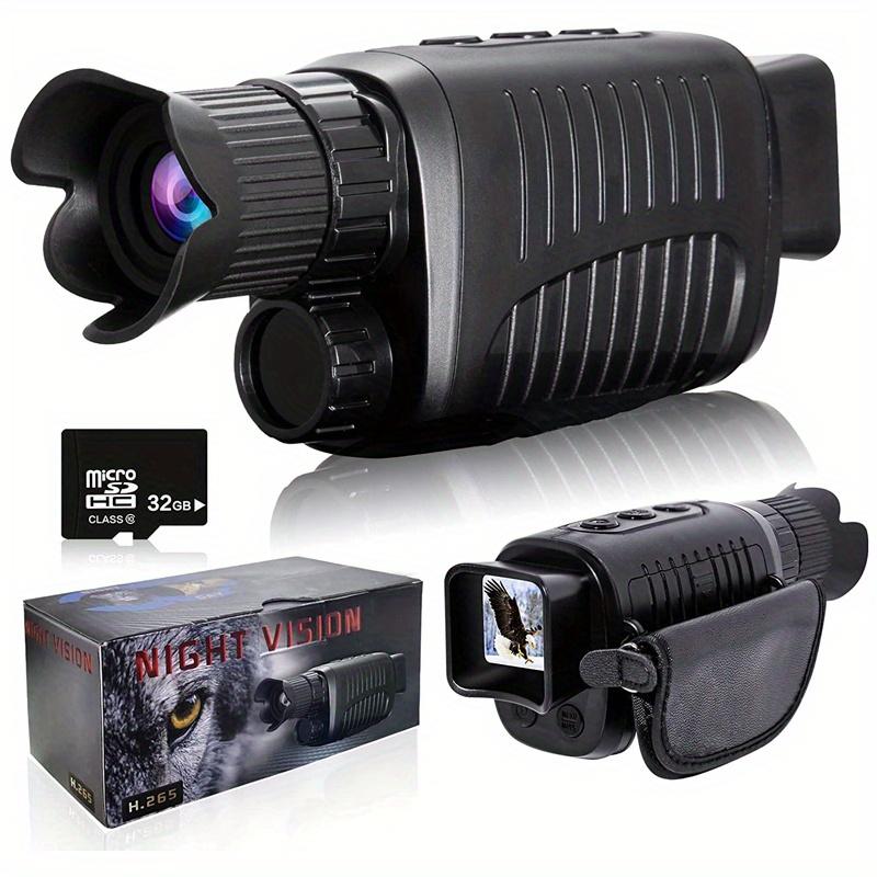 7-Stage 1080p Full HD Infrared Night Vision Binoculars, 5x Digital Zoom, Adjustable, Perfect for Hunting, Camping, Wildlife Observation, Built-in Battery, USB Charging Cable