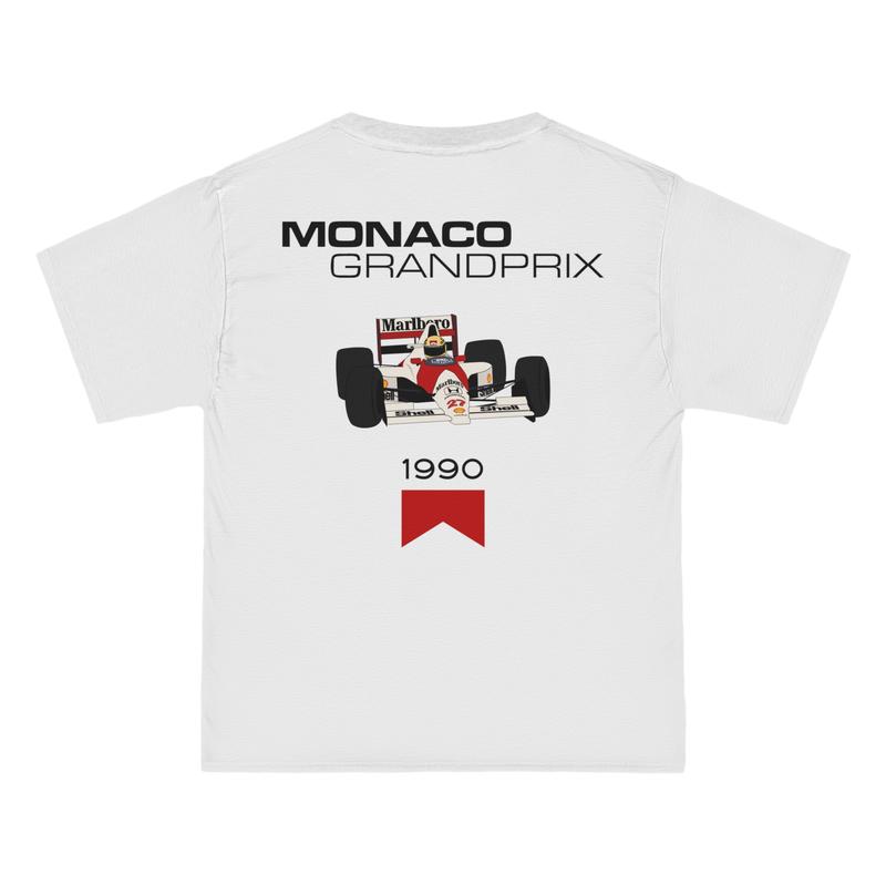 Monaco 1990 F1 Racing Tee Cotton Top Tshirt sport