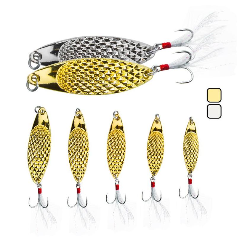 Fish Scale Pattern Fishing Lure, Artificial Bait with Hook, Outdoor Fishing Accessories, Flyfishing, Solocamping, Picnicaesthetic, Christmas, Christmas Gift