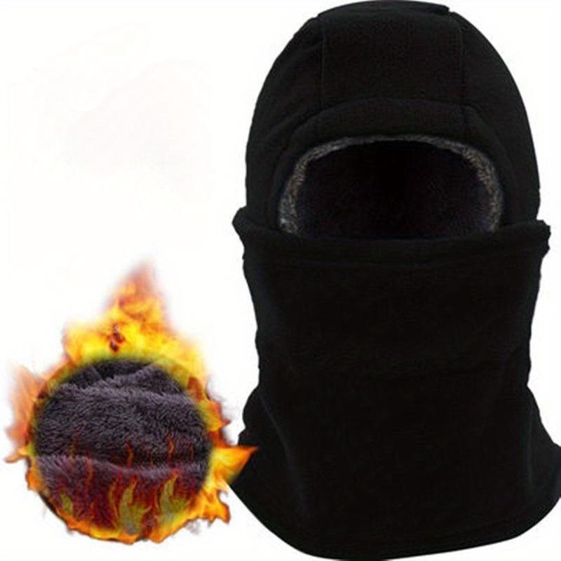 Winter Outdoor Warm Mask Motorcycle Windproof Head Cover Mask Earmuffs Three-in-one Plus Wool Thickened Warm Windproof Cold