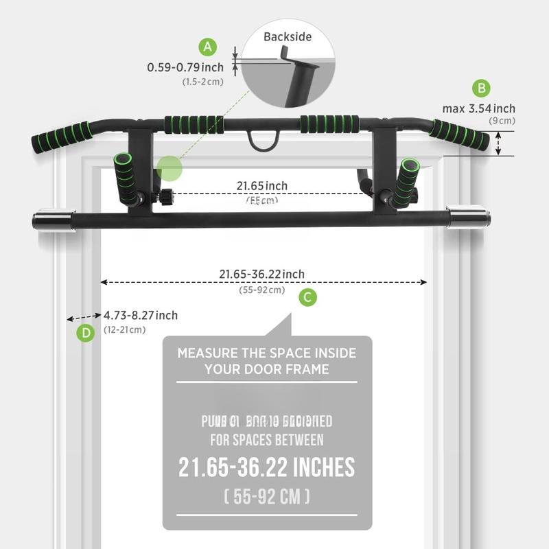 2024 Upgrade Multi-Grip Pull Up Bar with Smart Larger Hooks Technology - USA Original Patent, Designed, Shipped, Warranty