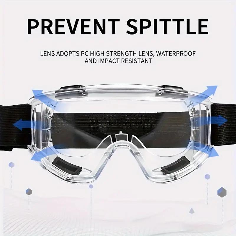 Safety Goggles, 1 Count Dust-proof & Anti-fog Splash Goggles for Work, Eye Protection Eyewear for Men & Women