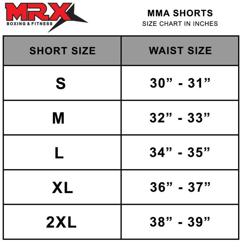 MRX MMA Training Shorts Cage Fighting Grappling Martial Arts Boxing Muay Thai Short