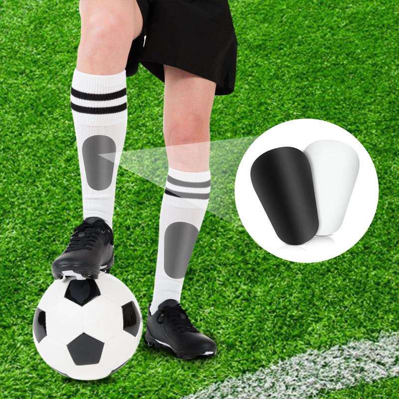 4pcs Extra Mini Soccer Shin Guards, 3.94x2.36in Comfortable Small Football Shin Pads Protective Equipment for All Ages Boys Girls Women Men Wear with Grip Socks