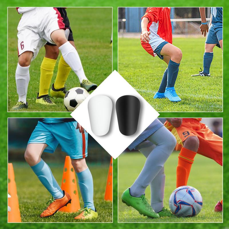 4pcs Extra Mini Soccer Shin Guards, 3.94x2.36in Comfortable Small Football Shin Pads Protective Equipment for All Ages Boys Girls Women Men Wear with Grip Socks