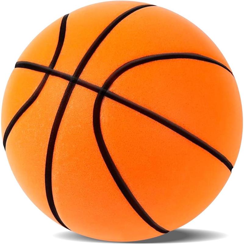 Silent Basketball,2025 High-Density Soft Foam Silent Basketball Dribbling Indoor,with Christmas Holiday-Themed Cover,Gift for Who Love Basketball,Size 7 24 cm