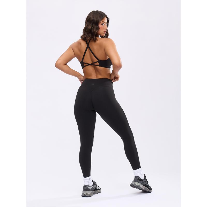 Glow Sports Bra - Onyx Black