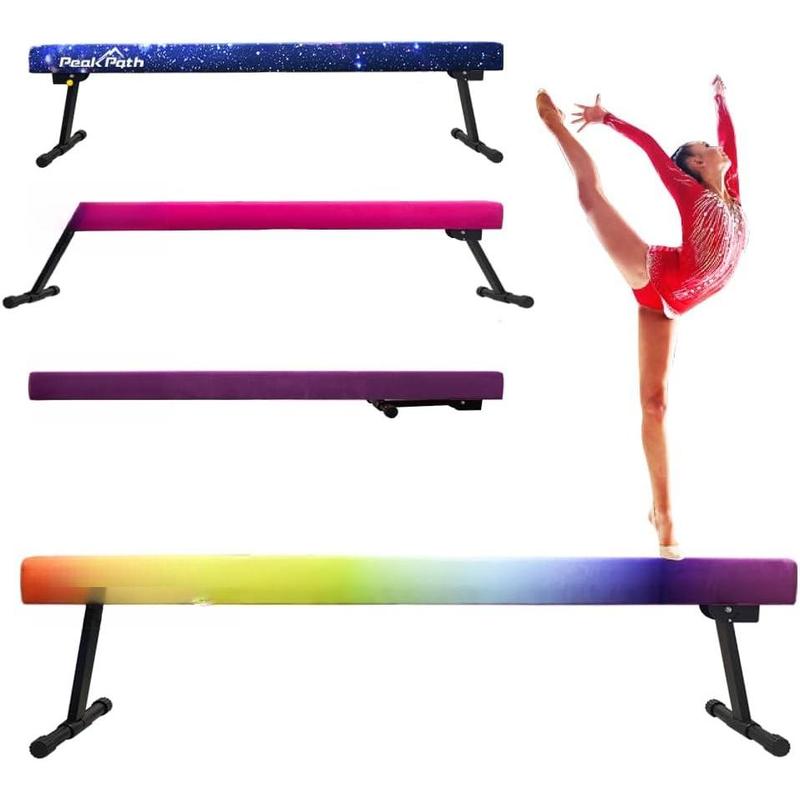 8FT Adjustable&Foldable Gymnastics Balance Beam,Home Gym Equipment,Easy Assembling and Storage,No Tool Require,for   Girls