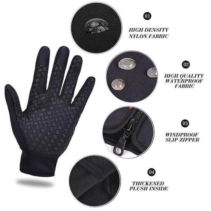 Winter Gloves for Men Women Waterproof Running Cycling Glove Thermal Warm Windproof Gloves Touch Screen Finger for Skiing Snow Driving Snowboarding