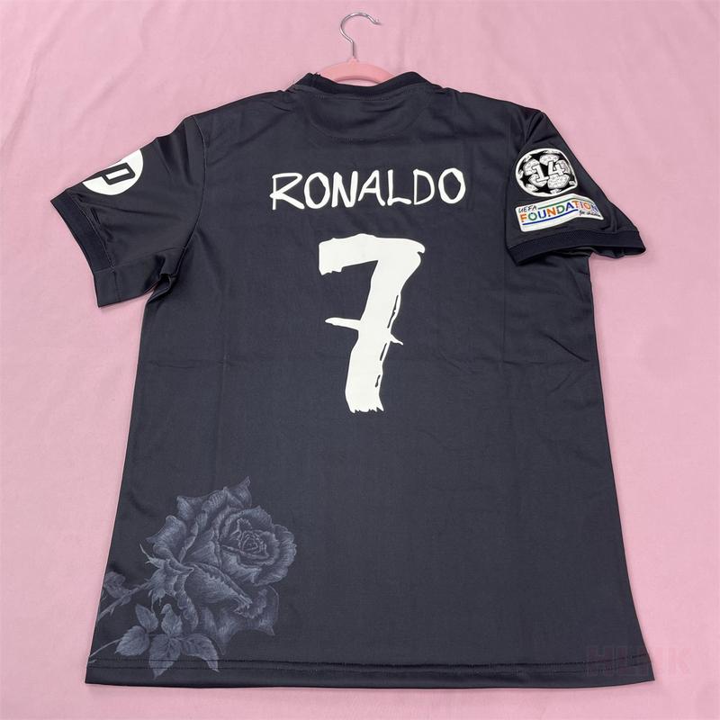 23 24 Y3 Short Sleeve Team Jersey 7# Ronaldo Fan Edition Soccer Jersey