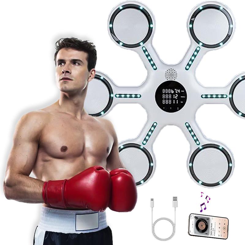 Music Boxing Machine, Smart Music Boxing Machine with Bluetooth,Home Wall-Mounted Training Gear,Boxing Training Punching Equipment,Fitness and Reflex Improvement Suitable for Home Indoor