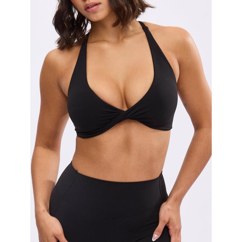 Glow Sports Bra - Onyx Black