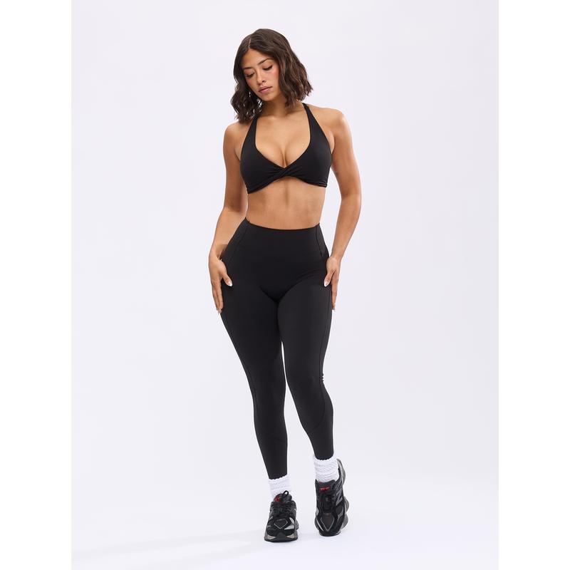 Glow Sports Bra - Onyx Black