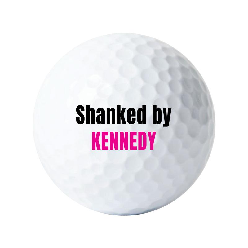 Shanked By Golf Balls with Custom Name