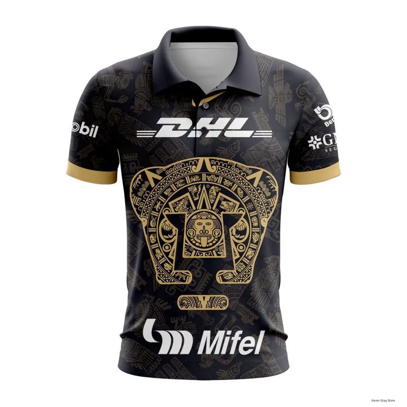 LIGA MX Pumas UNAM 2023 – 2024 Away Aztec Polo