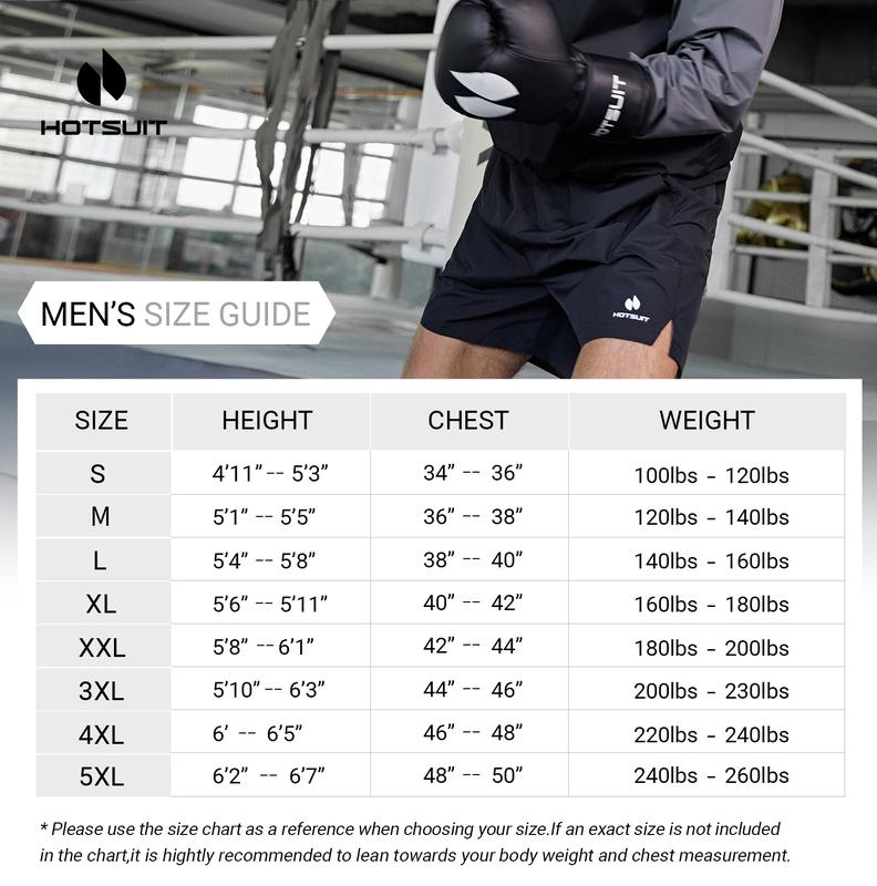 HOTSUIT Mens Sauna Shorts Sweat Sauna Pants Gym Exercise Sweat Sauna Suit Workout Shorts