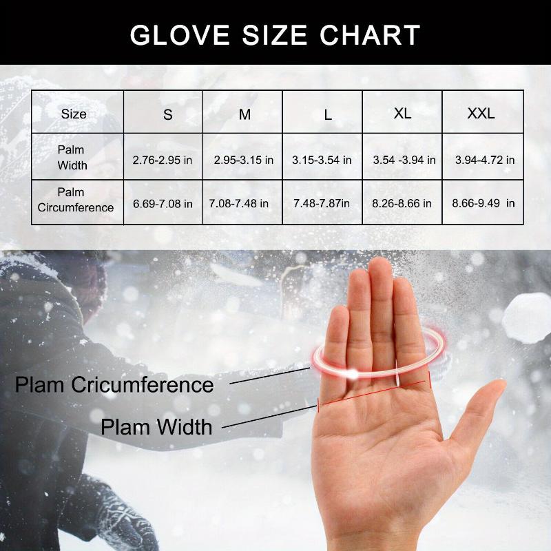 2 Pairs Outdoor Warm Gloves Autumn And Winter Gloves, Riding Sports Windproof And Waterproof Full Finger Skiing Cold And Slip Resistant Gloves