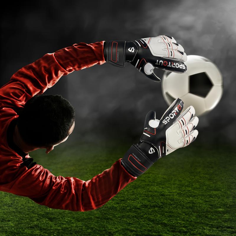 High-Performance Goalkeeper Gloves - Enhanced Grip, Impact Protection - Beginner-Friendly Soccer Gear