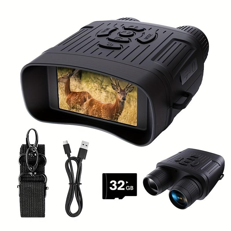 2.7K Infrared Night Vision Binoculars with 32GB Memory Card - Capture Photos & Videos in Complete Darkness, Rechargeable 2000mAh Battery - Perfect for Camping, Hunting, Security & Outdoor Adventures