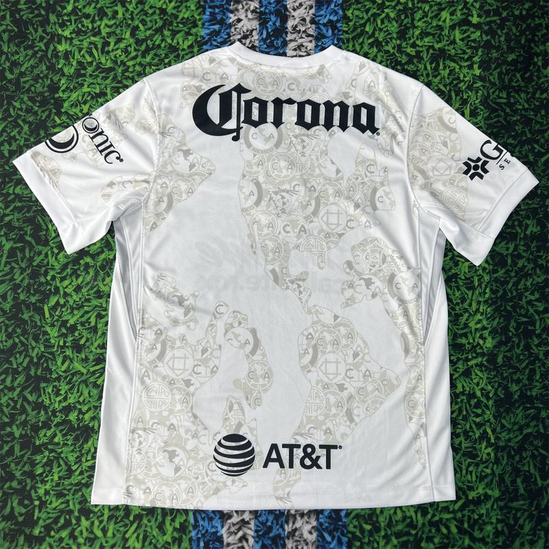 NIKE 24 25 Mexican football League America away soccer jersey white jersey