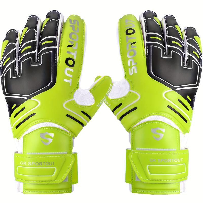 High-Performance Goalkeeper Gloves - Enhanced Grip, Impact Protection - Beginner-Friendly Soccer Gear