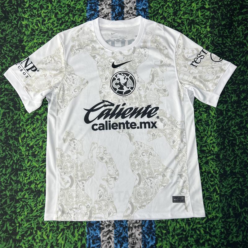 NIKE 24 25 Mexican football League America away soccer jersey white jersey