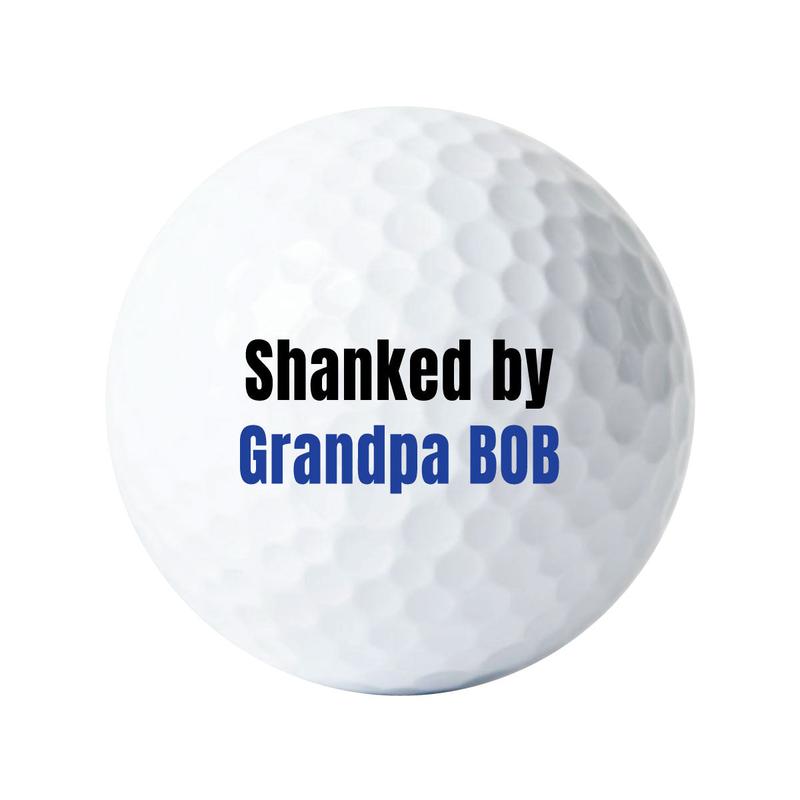 Shanked By Golf Balls with Custom Name