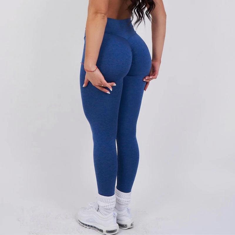 Hip Wicking Yoga Workout Hip Women Sports Pants solid high