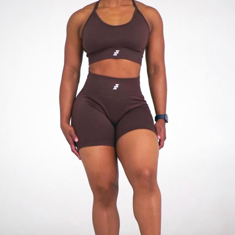 Sports bra and shorts matching set