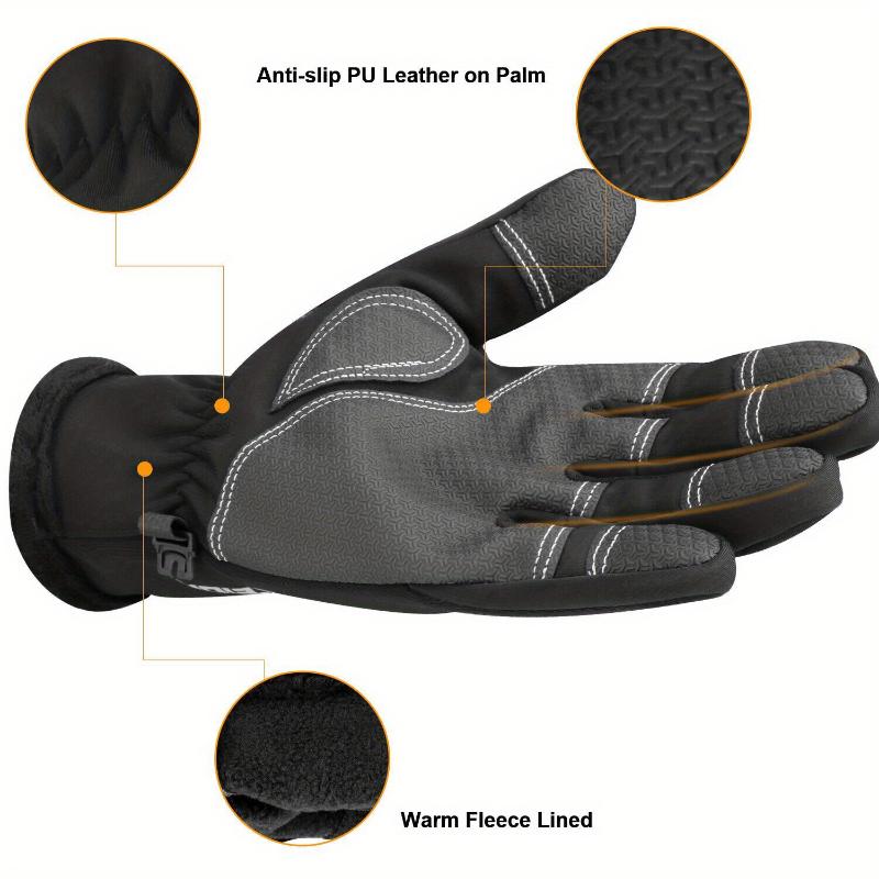 2 Pairs Outdoor Warm Gloves Autumn And Winter Gloves, Riding Sports Windproof And Waterproof Full Finger Skiing Cold And Slip Resistant Gloves