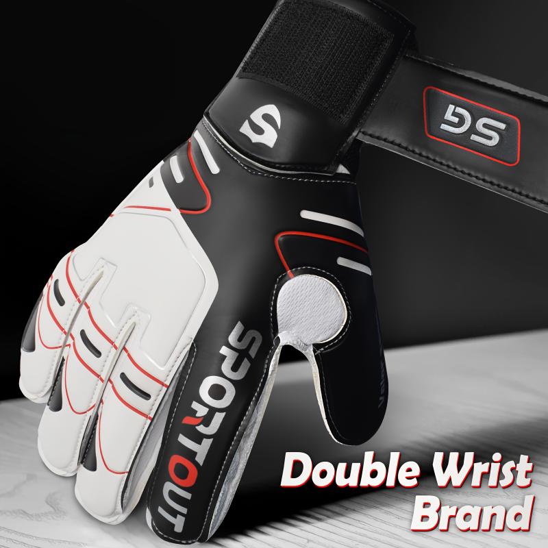 High-Performance Goalkeeper Gloves - Enhanced Grip, Impact Protection - Beginner-Friendly Soccer Gear