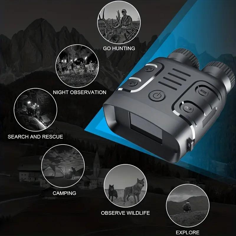 1080P Night Vision Telescope, Rechargeable Infrared Night Vision Telescope, Outdoor Telescope for Hiking, Camping, Travel