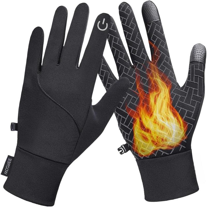 Winter Gloves for Men Women Thermal Touch Screen Water Resistant Windproof Anti Slip Heated Warm Glove for Cycling Running Biking Driving Hiking