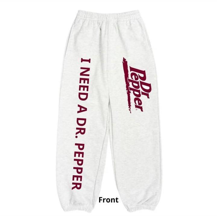 Unisex Vintage Dr Pepper Trendy Soda Sweatpants for Outdoor Activities and Sports, Baggy Pants Suitble for Both Men and Women, Classic Fit All Season Jogger, Gift Idea