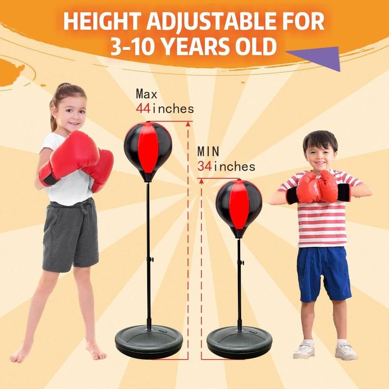 Punching Bag for ,  Boxing Bag with Stand,  6 7 8 9 10  Adjustable  Punching Bag, Boxing Equipment with Boxing Gloves, Boxing Set as Boys & Girls Toys Gifts