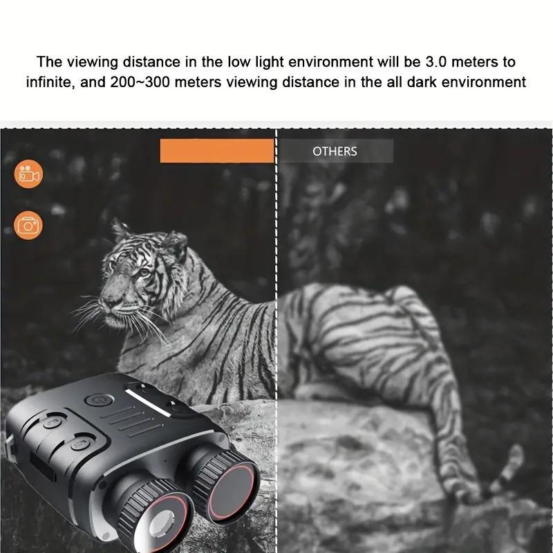 1080P Night Vision Telescope, Rechargeable Infrared Night Vision Telescope, Outdoor Telescope for Hiking, Camping, Travel