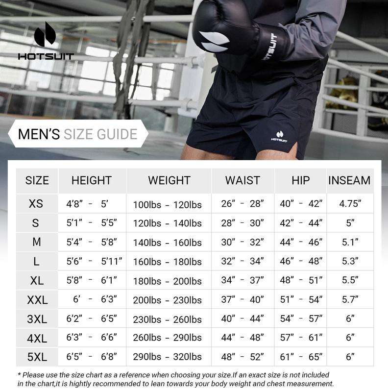 HOTSUIT Mens Sauna Shorts Sweat Sauna Pants Gym Exercise Sweat Sauna Suit Workout Shorts