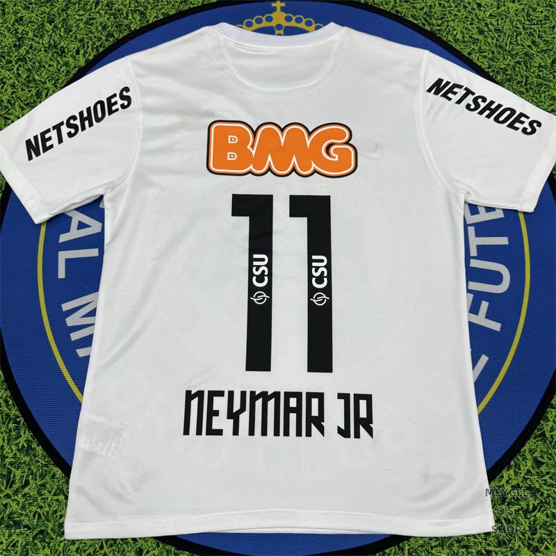 Soccer Jersey Fans Version Home kit Neymar #11 White Short Sleeves