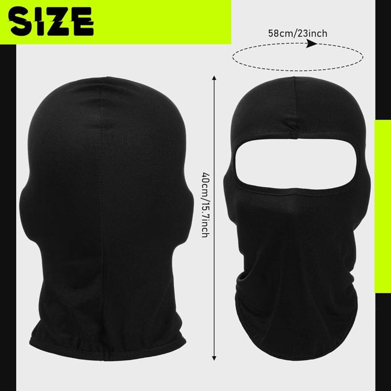 6 Pack Ski Mask Cover Full Face Mask Winter Face Covering Ice Silk UV Protection Balaclava Women Men Outdoor Sports