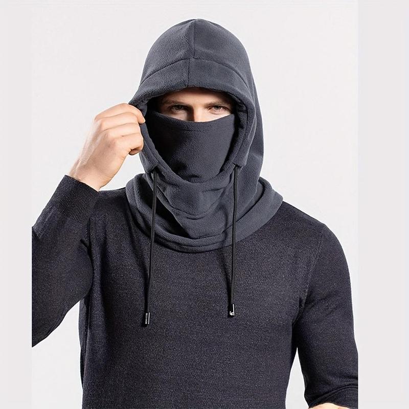 Winter Outdoor Cycling Face Mask, Thickened Windproof Warm Hood for Men, Sports & Outdoor Clothes Accessories for Skiing, Cycling, Running